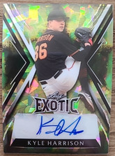 Kyle Harrison 2023 Leaf Exotic Baseball Chameleon Crystal /4 Rookie Auto Giants