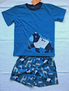 NWT Boy's Gymboree Size XS 4 GORILLA BASEBALL short sleeve pajamas gymmies PJs - Picture 1 of 4