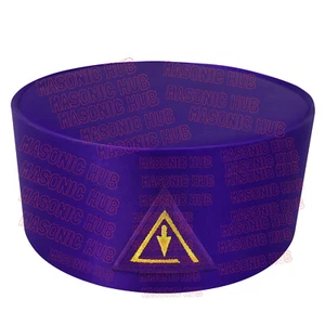 Masonic Royal & Select Master Cap Crown - Purple Color Freemason Regalia Hat - Picture 1 of 7