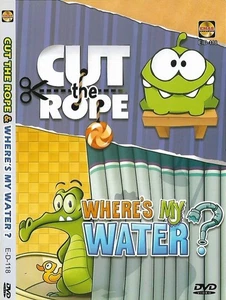 Om Nom Cut The Rope + Where's My Water DVD Children Animated Web Series - Picture 1 of 10