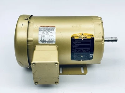 BALDOR EM3558 SuperE Motor 2hp 56-Fr 5/8"-Shaft 1755rpm TEFC 60hz 3ph 230/460v - Image 1 of 4