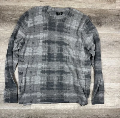 ALL SAINTS Mens XL Crew Neck Jumper Sweater  Grey 100% Wool Runs A Size Small - Image 1 of 4
