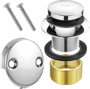 Tip Toe Badewannenablauf Umbausatz Montage, Wannenablaufstopfen Blendenset Badewanne  - Bild 1 von 12