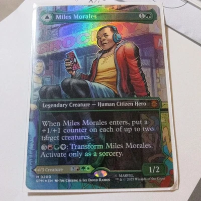 Miles Morales Foil Magic The Gathering MTG Borderless - Image 1 of 4