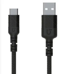 Utilitech Type C To USB-C Braided Cable, 4ft 1.2m - Photo 1 sur 3