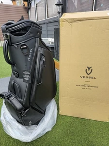 VESSEL PRIME MINI Golf Staff Bag 4.8 kg 47 inch PEBBLED BLACK - Picture 1 of 3