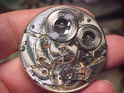 Waltham 16S 21J 645 Gold Star Regulator Open Face Lever Set Nickel Movement - Image 1 of 4