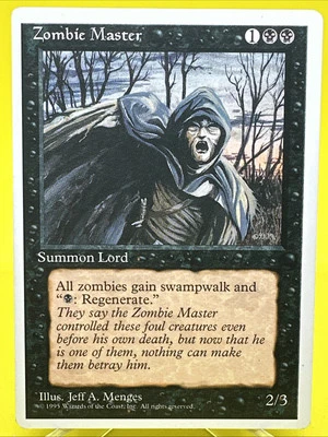 Zombie Master - 4th Fourth Edition - MTG Magic Black Rare English 1995 LP - Image 1 of 2