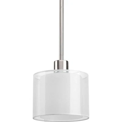 Progress Lighting P5110 Nickel Invite Single Light 7"W Mini Pendant - Image 1 of 4