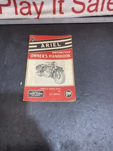 1952 Ariel Motorcycle Owners Handbook - Foto 1 di 11