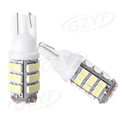 Car LED Backup Reverse Lights Bulbs Lamp Set 12V T10 168 Xenon 6000K White - Image 1 of 4
