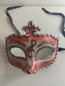 Musical Themed Masquerade Mask From Venice Italy Made In Italy - Picture 1 of 4