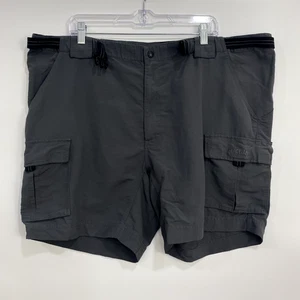 Magellan Sportswear Men's Cargo Shorts XXL Gray Belted Outdoors Fish Camping - Picture 1 of 10