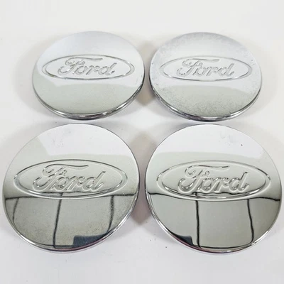 Ford Focus 2000-2011 2,75" tapas centrales cromadas OEM # 2M521130AB JUEGO USADO/4 Foto 1 de 4