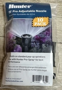 (10-Pk) Hunter Pro 15' Arco Ajustable Pop-Up Rociador Boquilla 15 Pies Radio - Imagen 1 de 2