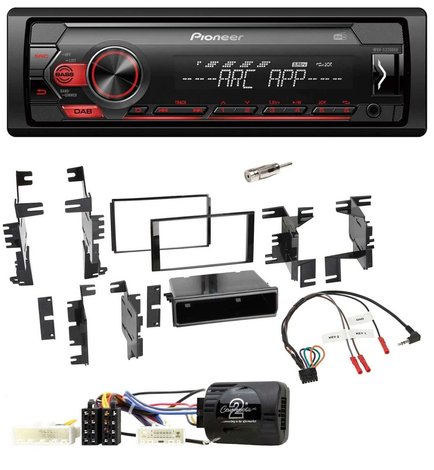 Pioneer DAB 1DIN MP3 Lenkrad USB Autoradio für Nissan Tida ab 2008 Titan ab 2013 - Bild 1 von 4