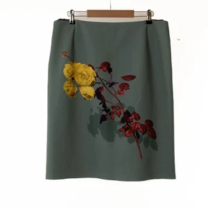 Falda DRIES VAN NOTEN Verde Flores Talla 42 13247 - Imagen 1 de 5
