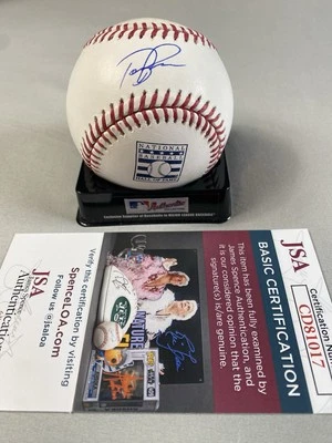 TERRY FRANCONA AUTOGRAPH BASEBALL HALL OF FAME LOGO BASEBALL JSA CD81017 - Image 1 of 2