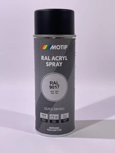 MOTIP RAL 9017 Schwarz Matt Industrielack Spray Acryl 400ml 07159 Lack - Bild 1 von 4