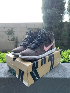Size 10 - Nike Dunk Pro SB High Smoke / Chocolate Pink - Used - Picture 1 of 10