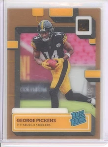 Donruss Clearly George Pickens 2022 #73 clasificación RC novato naranja/75 Steelers SSP - Imagen 1 de 2