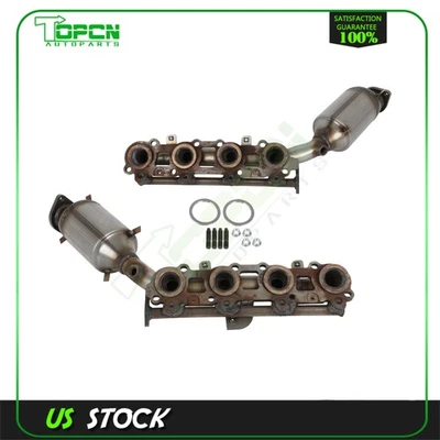 Colector de escape izquierdo y derecho convertidor catalítico 4 corredores para 05-09 Lexus GX470 Foto 1 de 4