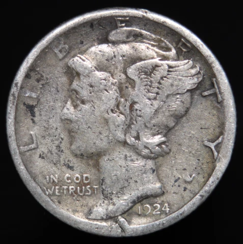 1924-S Mercury Dime Cover