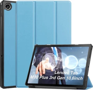 Blue Tablet Case for Lenovo Tab M10 Plus 3rd Generation 2022 10.6" - PU Leather - Imagen 1 de 6