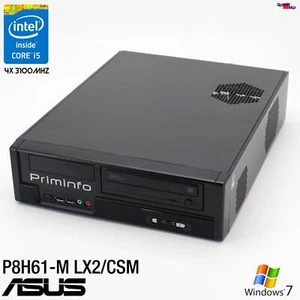 Asus P8H61-M LX2/CSM Intel Core i5 2400 Computer PC Windows 7 10 Parallel Port 4 - Picture 1 of 6
