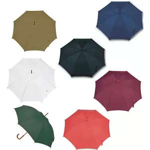6 Hochzeit Regenschirme klassischer Stil Crook Holzgriff. Handbuch 104 cm UK & Irland - Bild 1 von 32