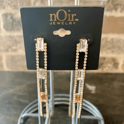 Pendientes colgantes de diamantes de imitación multicolores Noir Jewelry. ¡NUEVO SIN ETIQUETAS! Foto 1 de 4