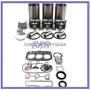 Kit de reconstrucción de motor 3TNV70 3TNV70BJUV 3TNV70-AJUV para excavadora cargadora Yanmar - Imagen 1 de 8