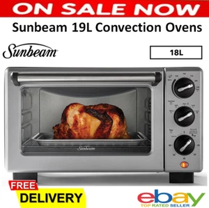 Sunbeam 18L Convection Oven Bake Roast Toast Grill Kitchen Cooker Baking Tray - Picture 1 of 10