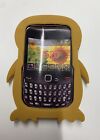Blackberry Curve 8520 Hard Silicone Case Cover Back Penguin TPU Brown New