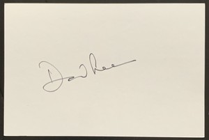ORIGINAL AUTOGRAPH on card - DAVE FREEMAN, songwriter - ANNIE LENNOX