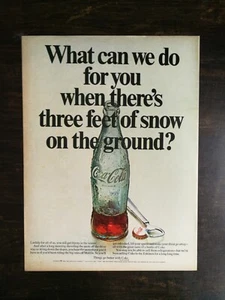 Botella de Coca-Cola 1969 vintage página completa anuncio original 324 - Imagen 1 de 1