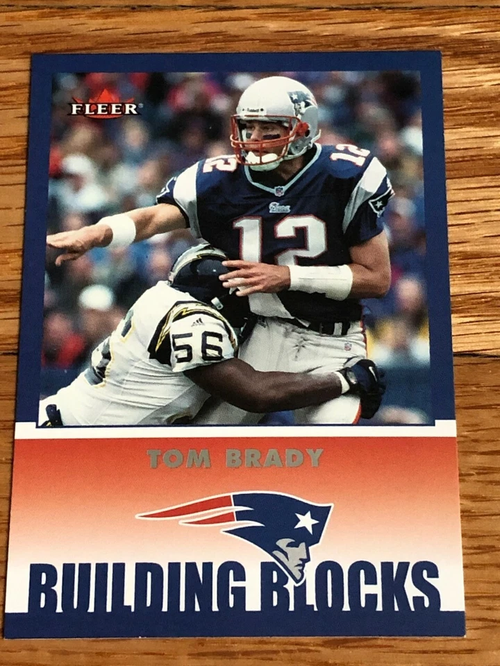 Tom Brady 2002 Fleer Building Blocks #256 - 2nd Year Card - Patriots - QTY - Image 1 of 1