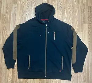 Jordan Brand Sweatshirt Mens 3XL Blue Hoodie Zip Retro Olive 9 - XXXL - Picture 1 of 3