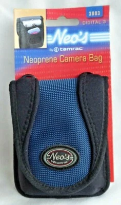 Estuche/bolso digital para cámara de neopreno Tamrac 3803 Neo negro/azul y correa (G485) Foto 1 de 4