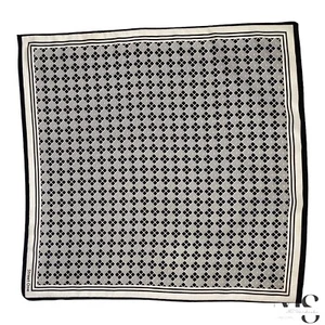 STREET ONE Gray & Black Geometric Polyester Scarf SQR 17’’ EX COND - Picture 1 of 6