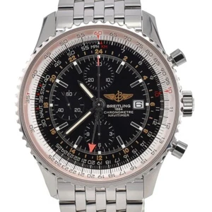 BREITLING Navitimer World A24322 Cronografo Data GMT Automatico Uomo D#139178 - Foto 1 di 10