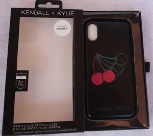 Funda protectora Kendall + Kylie Swinging Cherries iPhone X negra/multicolores - Imagen 1 de 3