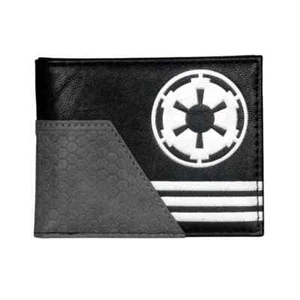 STAR WARS Imperial Cog Target Empire Logo Sith Black Bi-Fold Wallet - Picture 1 of 3