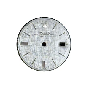 Rolex Original Dial 26mm Datejust Silver Linen W/ White Gold Crown - Picture 1 of 7