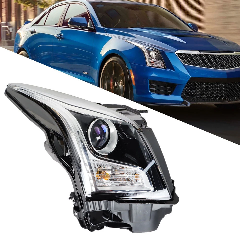For 2013-2018 Cadillac ATS Passenger Side Halogen Projector Headlight Assembly - Image 1 of 4