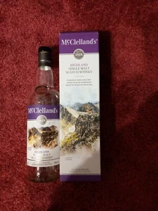 EMPTY 750 ml McClelland's scotch whiskey bottle & box wish it was still full.... - Picture 1 of 8