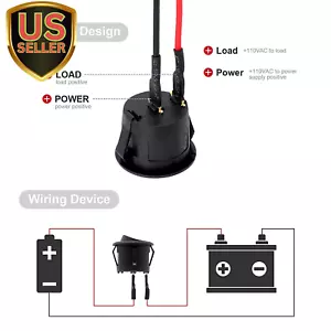 Round Rocker Switch, 6 Pcs Mini Rocker Switch, 12 Volt on off Toggle Switch w... - Picture 1 of 7