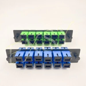 LGX Fiber Optic Adapter Panel 12 SC UPC APC Simplex SM OS2 Compatible COMMSCOPE - Picture 1 of 11