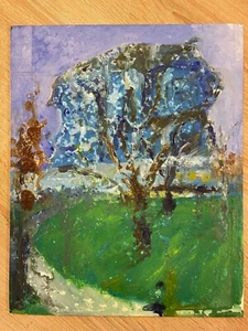 Anthroposophische Gemäldeserie "Reise zum Goetheanum". 5 Gemälde. Signiert. 2020 - Bild 1 von 10