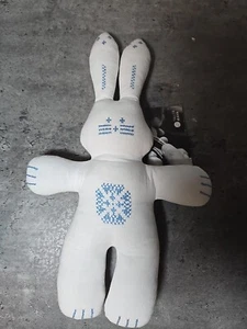 Peluche maya Baby Bunny hecho a mano por artesano maya Conejito Lamat Taller 12" - Imagen 1 de 6